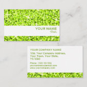 Glitz Limoen witte band kaartsjabloon Visitekaartje (Voorkant / Achterkant)