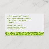 Glitz Limoen witte band kaartsjabloon Visitekaartje (Achterkant)