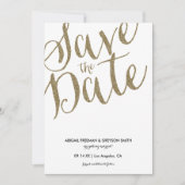 Glitz nep glinsterende Save The Date-aankondigings Save The Date (Voorkant)