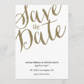 Glitz nep glinsterende Save The Date-aankondigings Save The Date (Voorkant)