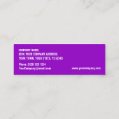 Glitz Paars 'VIP PASS' visitekaartje skinny (Achterkant)