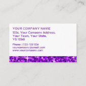 Glitz Paars-witbandkaartmodel Visitekaartje (Achterkant)