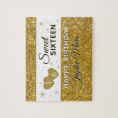 Glitz!! Persoonlijke Sweet 16 verjaardag Legpuzzel (Verticaal)