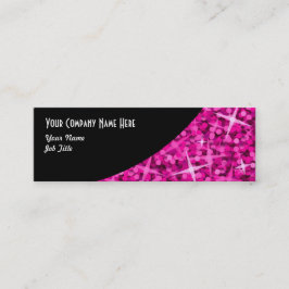 Glitz Pink Black Curve visitekaartje skinny