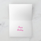 Glitz Pink 'DIVA' 'Happy Birthday' kaart (Binnen)