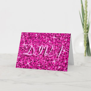 Glitz Pink 'DIVA' 'Happy Birthday' kaart