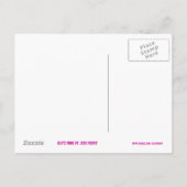 Glitz Pink 'Het is een meisje' briefkaart! Aankondigingskaart (Achterkant)