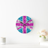 Glitz Pink UK klok rond (Huis)
