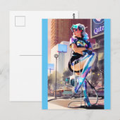 Glitz, Qitz en Glamour Ken Gage Art Briefkaart (Voorkant / Achterkant)