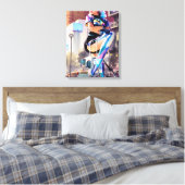 Glitz, Qitz en Glamour Ken Gage Art Canvas Afdruk (Insitu (Slaapkamer))