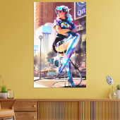 Glitz, Qitz en Glamour Ken Gage Art Canvas Afdruk (Insitu (Woonkamer))