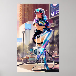 Glitz, Qitz en Glamour Ken Gage Kunst Poster