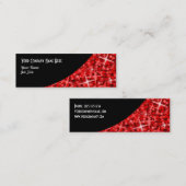Glitz Red Black Curve visitekaartje skinny (Voorkant / Achterkant)