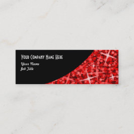 Glitz Red Black Curve visitekaartje skinny