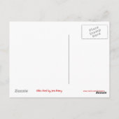 Glitz Red briefkaart (Achterkant)