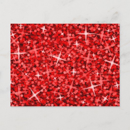 Glitz Red briefkaart (Voorkant)