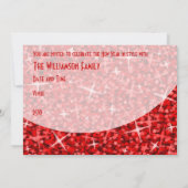 Glitz Red curve 'Oudejaarsfeest' uitnodiging (Achterkant)