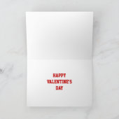 Glitz Red "LOVE"-Jouw tekst Feestdagen Kaart (Binnen)