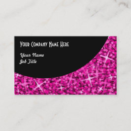 Glitz Roze Black Curve-visitekaartje Visitekaartje