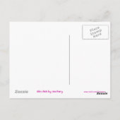 Glitz roze dollar "$" briefkaart (Achterkant)