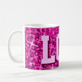 Glitz Roze print mok "LOL!" (Links)