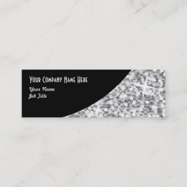 Glitz "Silver" Black Curve visitekaartje skinny
