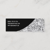 Glitz "Silver" Black Curve visitekaartje skinny (Achterkant)