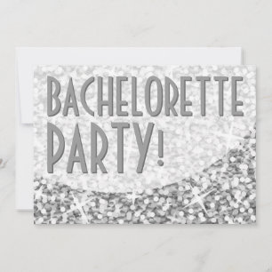 Glitz "Silver"-curve "Bachelorette Party" Kaart
