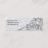 Glitz "Silver" Curve visitekaartje skinny (Achterkant)