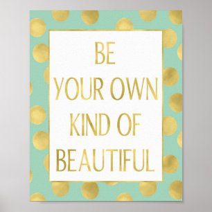 Glitz-Stippen met een gouden kleur zijn prachtig Poster