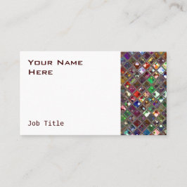 Glitz-Tegels Multicolf visitekaartje witte zijde