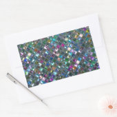 Glitz-Tegels Multicolored 2-afdrukrechthoek Rechthoekige Sticker (Envelop)