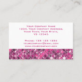 Glitz Tiles Hot Pink 1 visitekaartje wit (Achterkant)