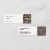 Glitz Tiles Multicololored side skinny white Mini Visitekaartje (Voorkant / Achterkant)