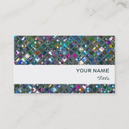 Glitz Tiles Multicolored 2 afdrukken witte streep Visitekaartje