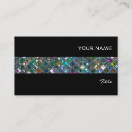 Glitz Tiles Multicolored 2 tegelband zwart Visitekaartje