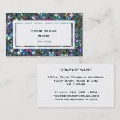 Glitz Tiles Multicolored 2 witte rechthoek Visitekaartje (Voorkant / Achterkant)