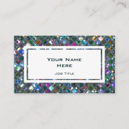 Glitz Tiles Multicolored 2 witte rechthoek Visitekaartje