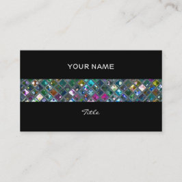 Glitz Tiles Multicolored 2print streep zwart terug Visitekaartje