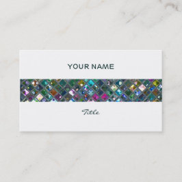 Glitz Tiles Multicolored 2print stripe white back Visitekaartje