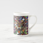 Glitz Tiles Multicolored print mok bone china (Rechts)