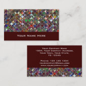Glitz Tiles Multicolored visitekaartje (Voorkant / Achterkant)