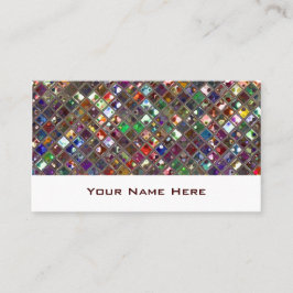 Glitz Tiles Multicolored visitekaartje white