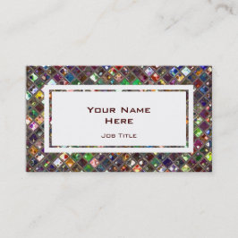Glitz Tiles Multicolored witte rechthoek Visitekaartje