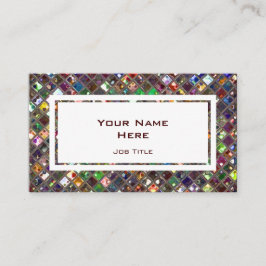 Glitz Tiles Multicolored witte rechthoek Visitekaartje