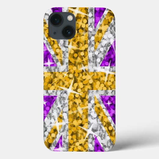 Glitz UK Gold iPhone hoesje (Achterkant)