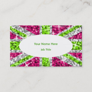 Glitz UK Limoen white oval visitekaartje