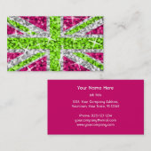 Glitz UK-model voor visitekaartjes (Voorkant / Achterkant)