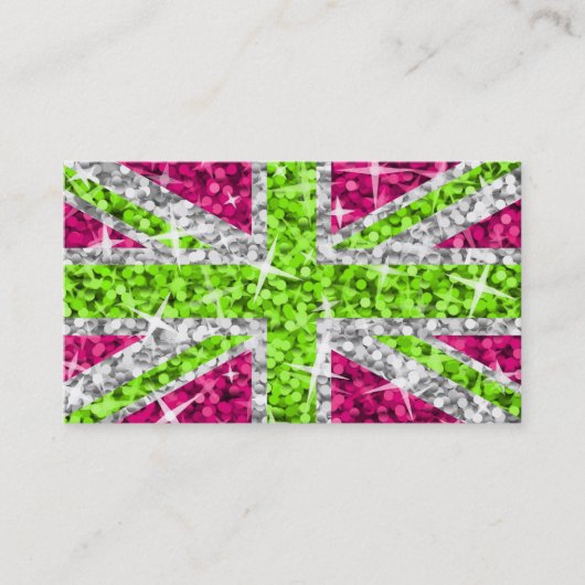 Glitz UK-model voor visitekaartjes (Voorkant)