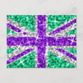 Glitz UK Paars briefkaart (Voorkant)